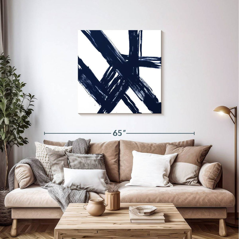 Strokes In Navy I, H 36 po x l 36 po