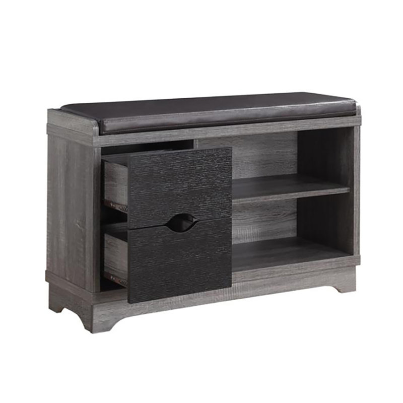 Armoire à chaussures gris délavé rustique