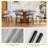 Boucle Sherpa Dining Chairs Set - Ergonomic Curved Back Upholstered Chairs with Sturdy Metal Frame, Easy Assembly for Modern Kitchen & Dining Room-102319500-131002310
