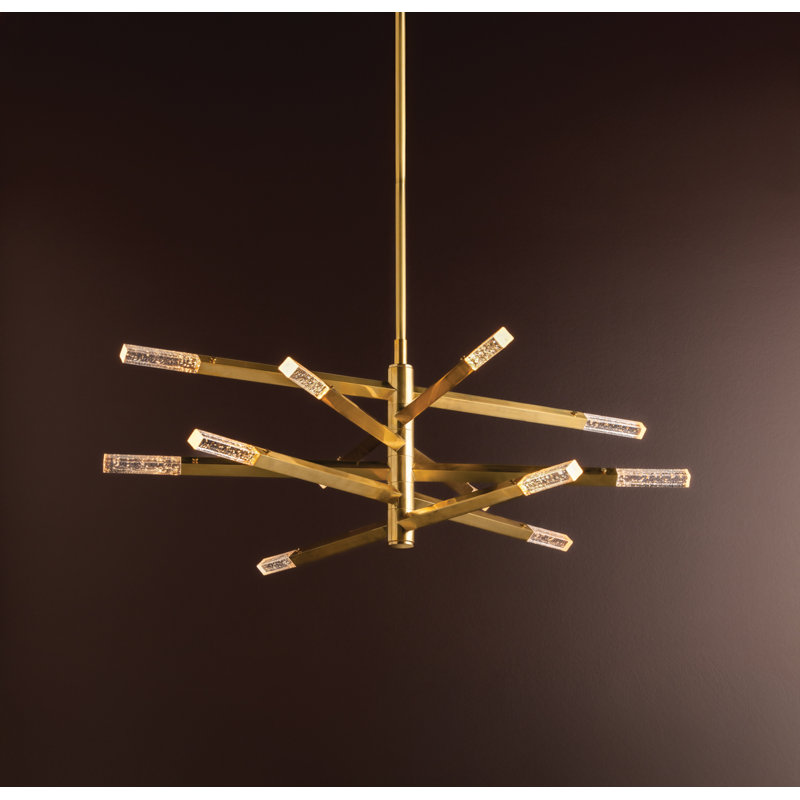 Strasbourg Chandelier in Vintage Brass