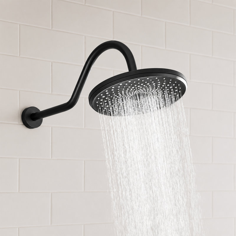 4-Spray Round Shower System with Handheld (Valve Included)