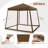 Pop up Patio Gazebo Pop up Patio 10 Ft. W x 10 Ft. D Slant Leg Steel Gazebo-64269409