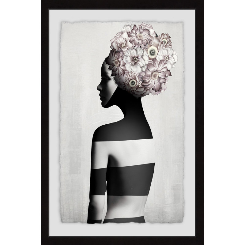« naked fleur ii », impression encadrée, H 18 po x l 12 po x P 1,5 po
