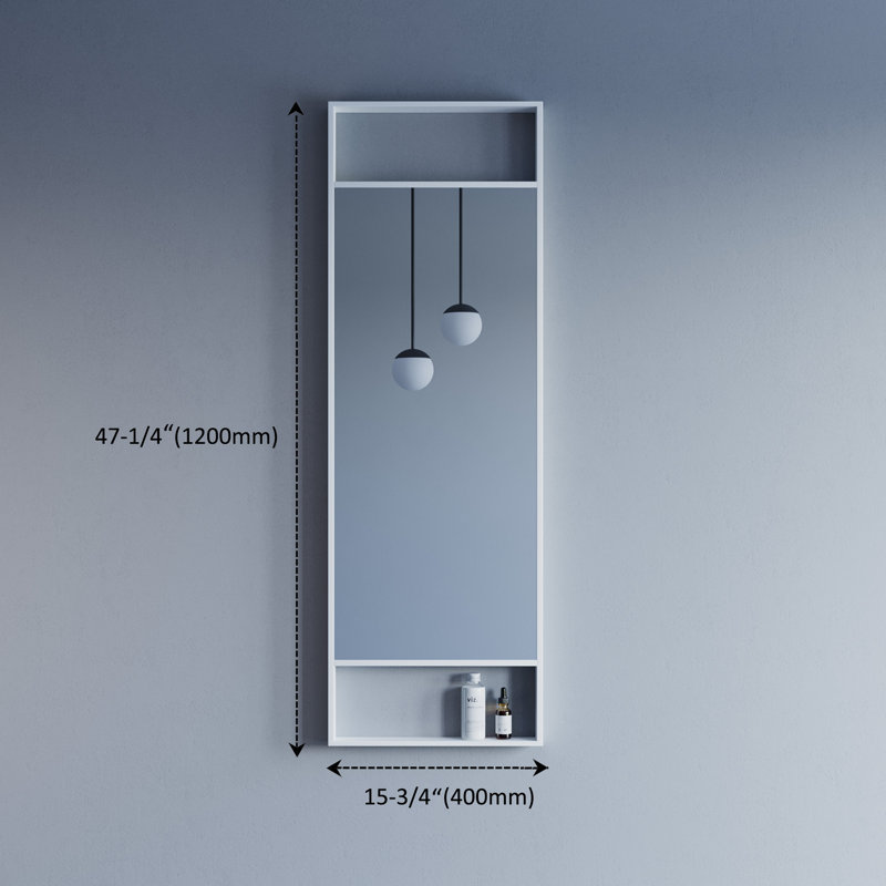 Miroir mural Mcalpine, Blanc