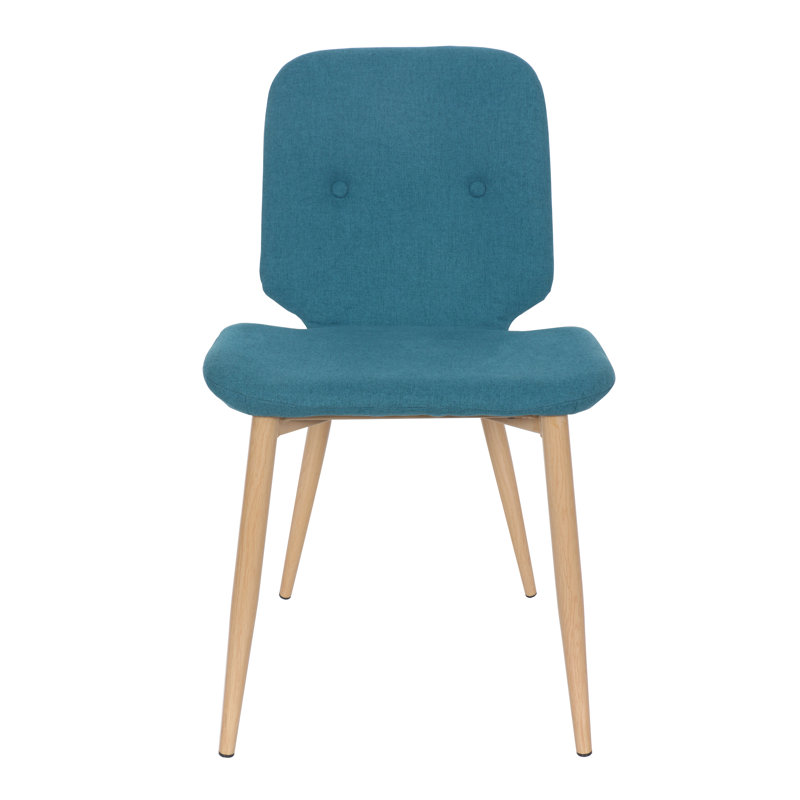 Chaise d'appoint rembourrée Caplinger, Bleu sarcelle