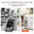 53.2'' Kitchen Storage Island with Drawers and Trash Can Cabinet, Modern Farmhouse Design for Efficient Space Utilization.-1296193040
