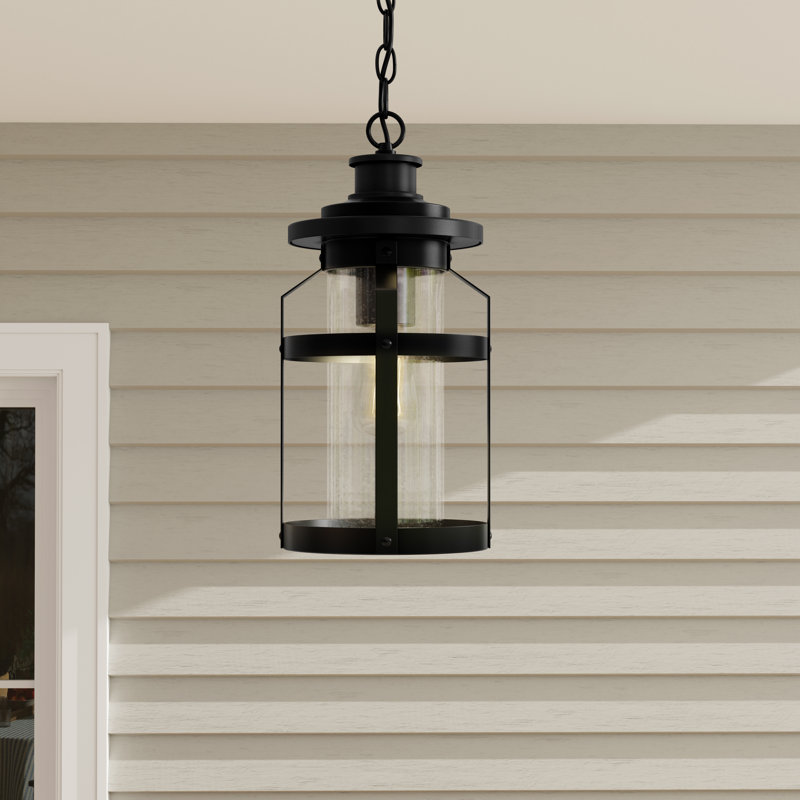Pettiford Outdoor Hanging Lantern, Black