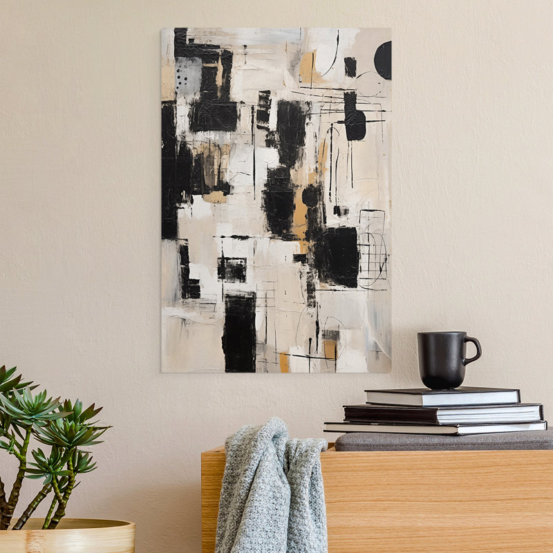 Série ABSTRACT CCDXCV - Impression sur toile seulement - NON CADRE, H 27 po x l 18 po