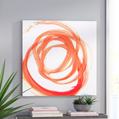 " Orange Swirl II " by Leslie Owens