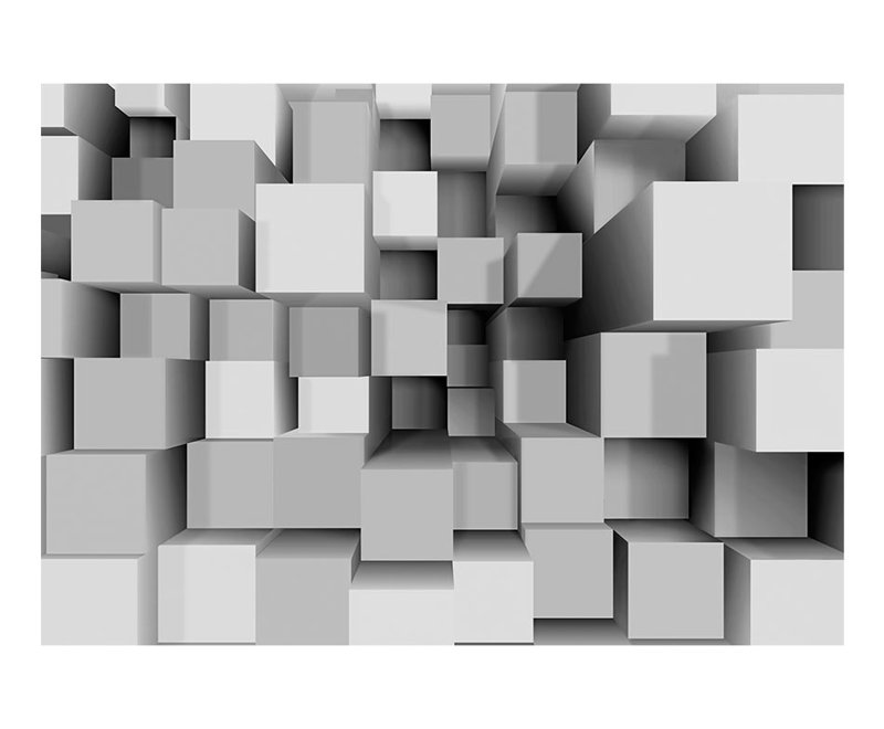 Fleece Wallpaper Roll, 68.9" L x 98.4" W, Gray