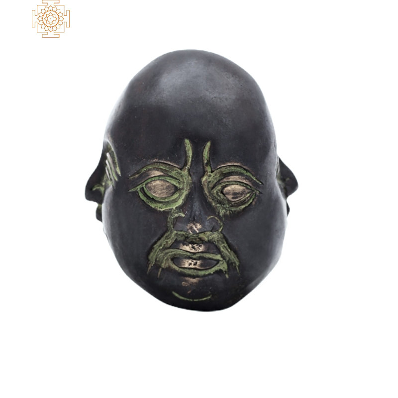 Figurine tête de bouddha riant