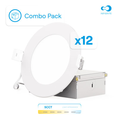 Ensemble d'éclairage encastré 4 "ultra mince 5CCT