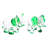 Dakota Fields Handmade Hope Trunks Handblown Glass Figurines