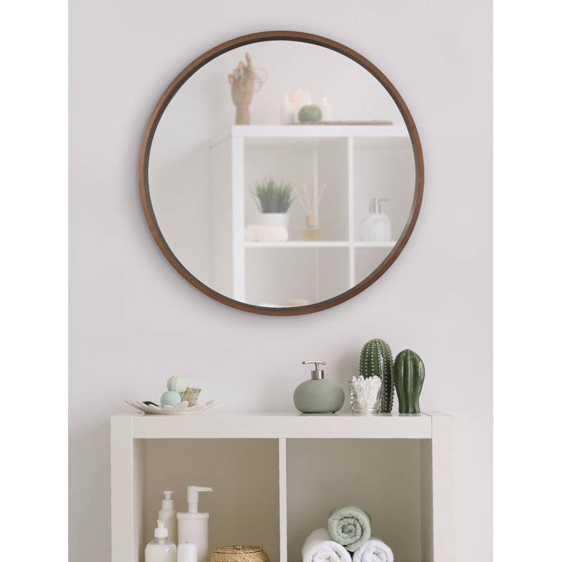 Arranjeet Flat Mirror, Bronze, 25.6" x 25.6"