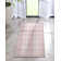 Tapis rose à motif géométrique Kehr