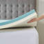 Surmatelas en mousse viscoélastique imprégnée de gel Grince Vince avec housse 3M Gracie Mills-194855671