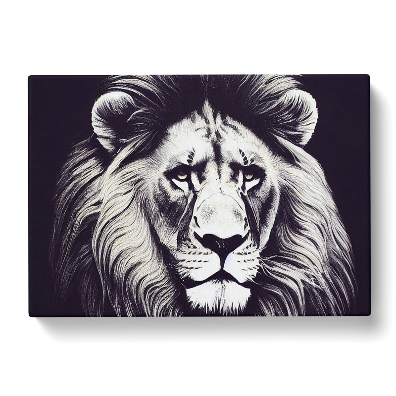 Select Lion - Wrapped Canvas Print, 40cm H x 60cm W x 3cm D