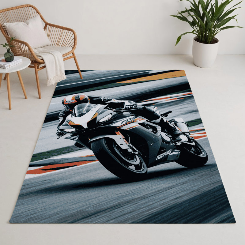 Tapis intérieur et extérieur gris Transport, Rectangle 5 pi x 7 pi