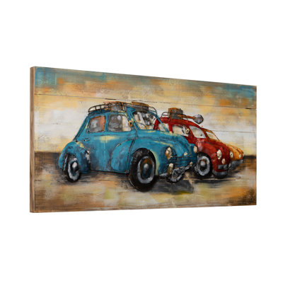 Handmade Traditional Transportation Wall Decor on Metal