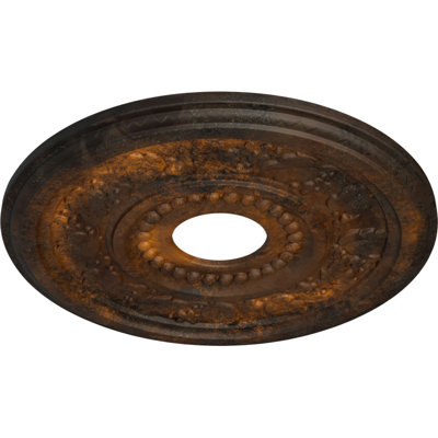 Médaillon de plafond H 16,125 po x l 16,125 po x P 0,875 po Genevieve