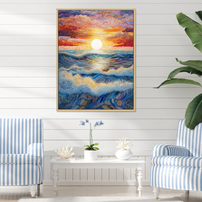 «Rainbow Ocean Sunrise II», reproductions d'art mural océan