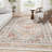 Medallion Non Slip Washable Rug(Orange)-1266927014