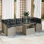 289cm Wide Patio Sofa with Cushions