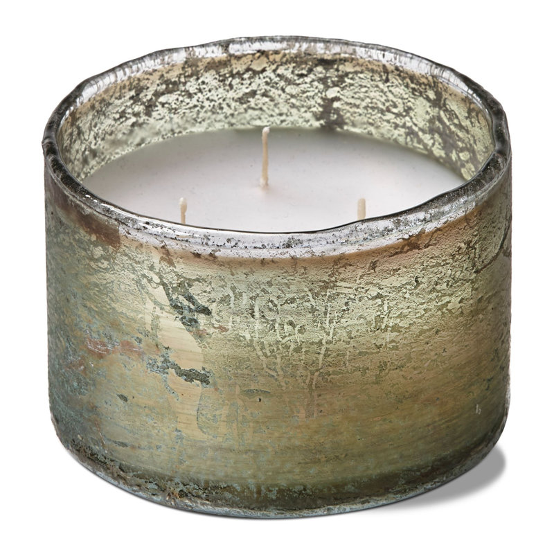 Citronella Eucalyptus Scented Jar Candle with Glass Holder
