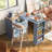 Rolling Kitchen Island With Extended Table-352913041