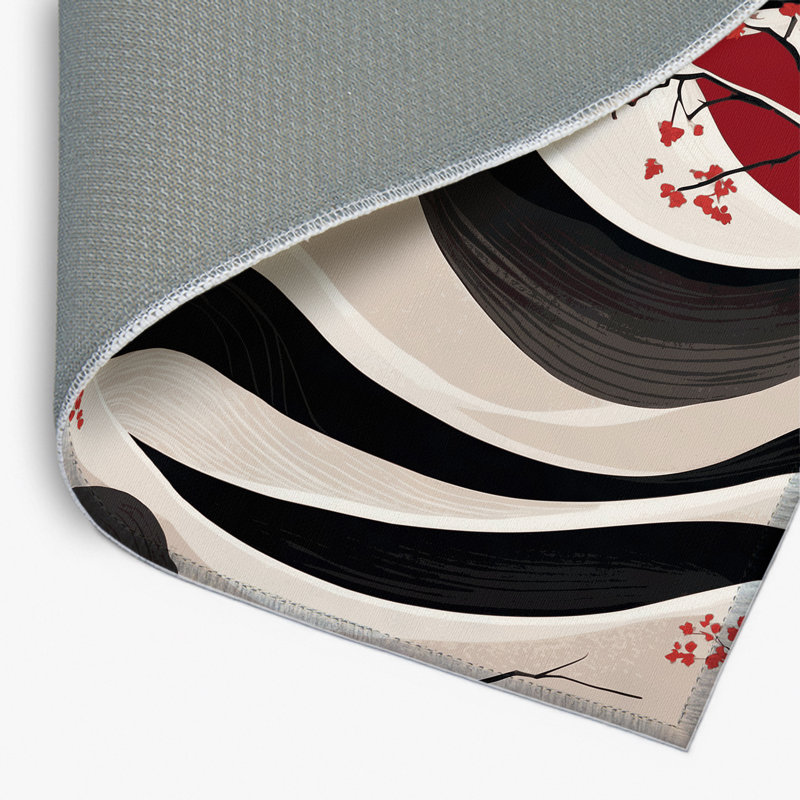 Tapis intérieur et extérieur Sakura Swirl, Rectangle 9 pi x 12 pi