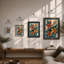 Lilies in Bloom Botanical - Framed Print-447252862-447252857