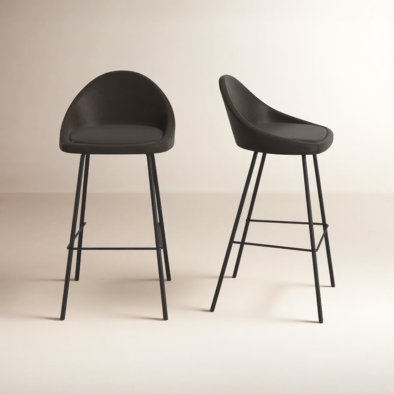 Tabouret de bar et de comptoir Holmes, Tabouret de bar (siège d’une hauteur de 29,5 po, Tabac