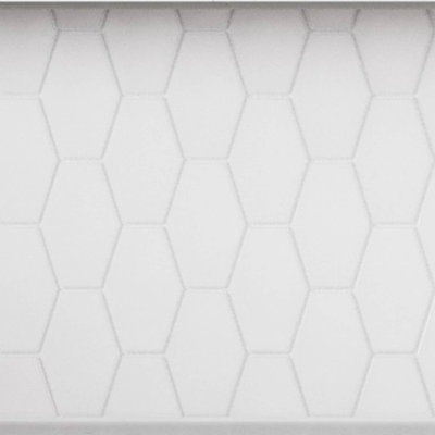 Long Hex 10.60in.x11 in. Glass Mosaic Tile