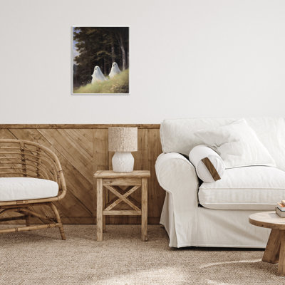 Haunted Morning Ghosts Wall Plaque, design by LSR Design Studio