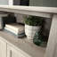 Armoire de rangement de style maison de campagne brune, quatre tablettes réglables pour la cuisine, la salle de bain ou le bureau, construction, qualité de mouvement à glissement fluide, petits compartiments au design compact, niveau d'assemblage rapide