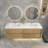 70.4'' Double Bathroom Vanity with Plastic Top-232566088
