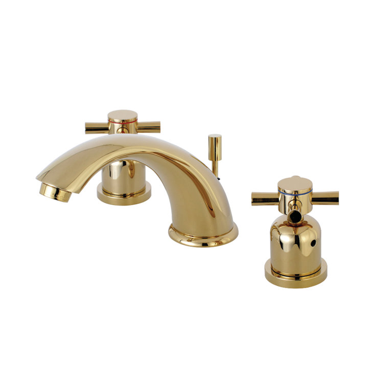 Kingston Brass Concord Two-Handle 3-Hole Deck Mount Widespread Bathroom Faucet with Retail Pop-Up Drain