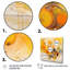 Orange et jaune, tourbillons de couleur II - Minimalisme abstrait, art mural-1225998495-1225998469
