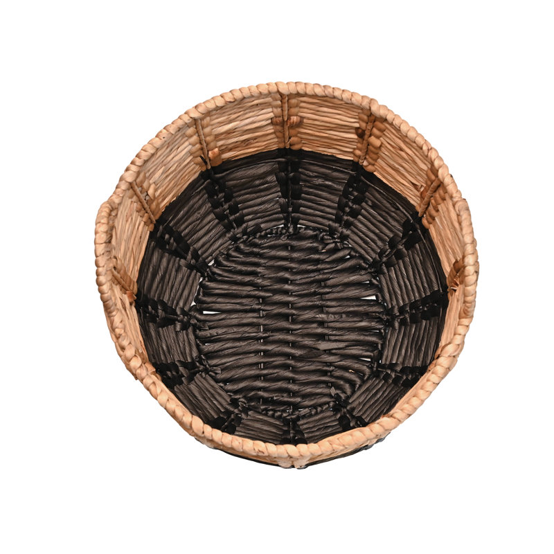 Joss & Main Kei Wicker Basket, Natural/Black