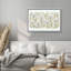 «Neutral Botanical Wildflower Meadow Soft Earth Tone Illustration», reproduction d'art encadrée-97605864-97605860