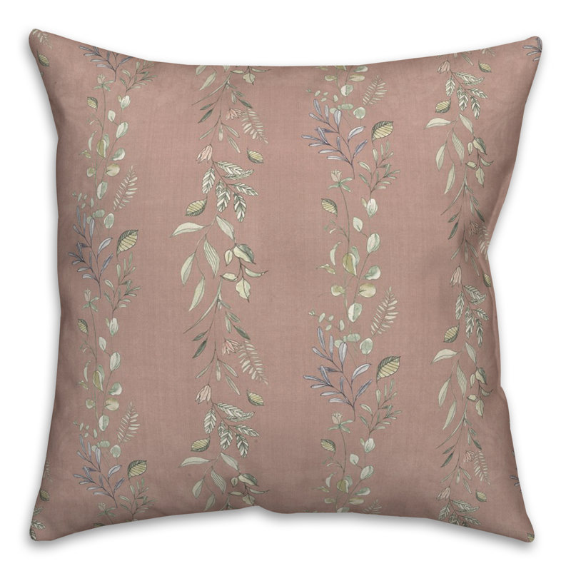 Polyester/Polyester Blend Throw Square Pillow Cover & Insert, Pink