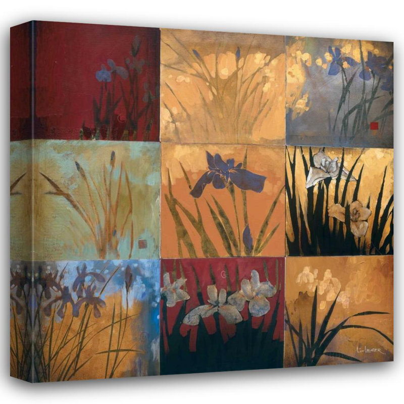 «Red Barrel Studio® Li, Leger, Don», art sur toile tendue sous le titre Iris Nine Patch II, H 36 po x l 36 po