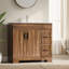 Meuble-lavabo simple 36 po avec comptoir en céramique et robinet, meuble-lavabo avec tiroirs et armoire 2 portes-1052395445