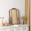 Aubri 59x80CM Wall Mirror & 120cm Glass Console Table Set