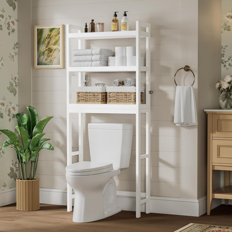 Rangement au-dessus de la toilette, Blanc