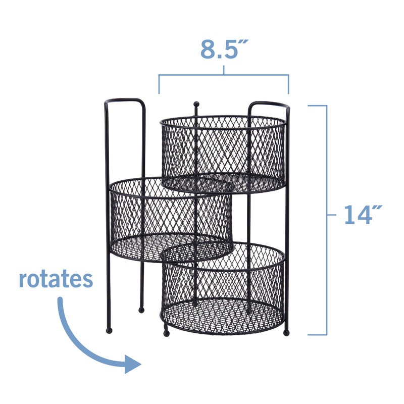 Gourmet Basics By Mikasa Soto 3 Tier Basket Organizer Stand