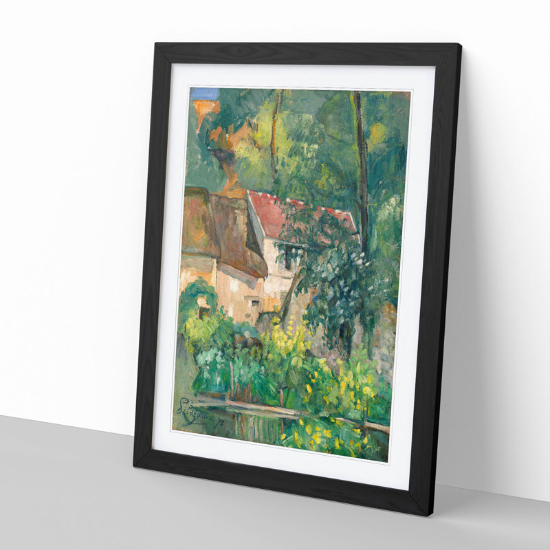 House of Pere Lacroix by Paul Cezanne - Framed Print, Black Framed, 48cm H x 36cm W x 2cm D
