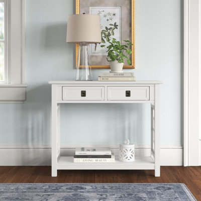 Abida 91cm Solid Wood Console Table