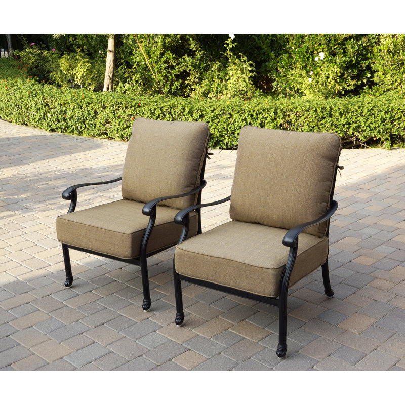 Waconia Powder Coated Aluminum Outdoor Lounge Chair