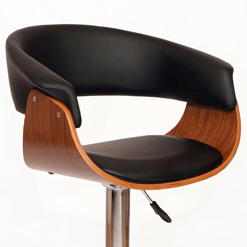 Tabouret de bar pivotant en similicuir